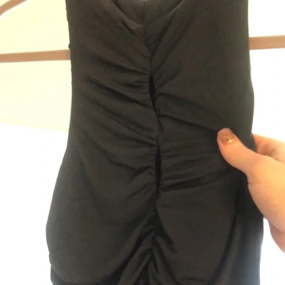 ABERCROMBIE Black Ruched Dress NWT - Picture 10 of 13
